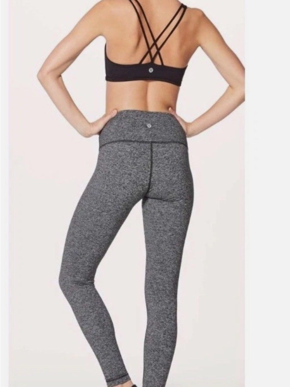 Lululemon Wunder Under Luon Spray Jacquard Black/White Leggings